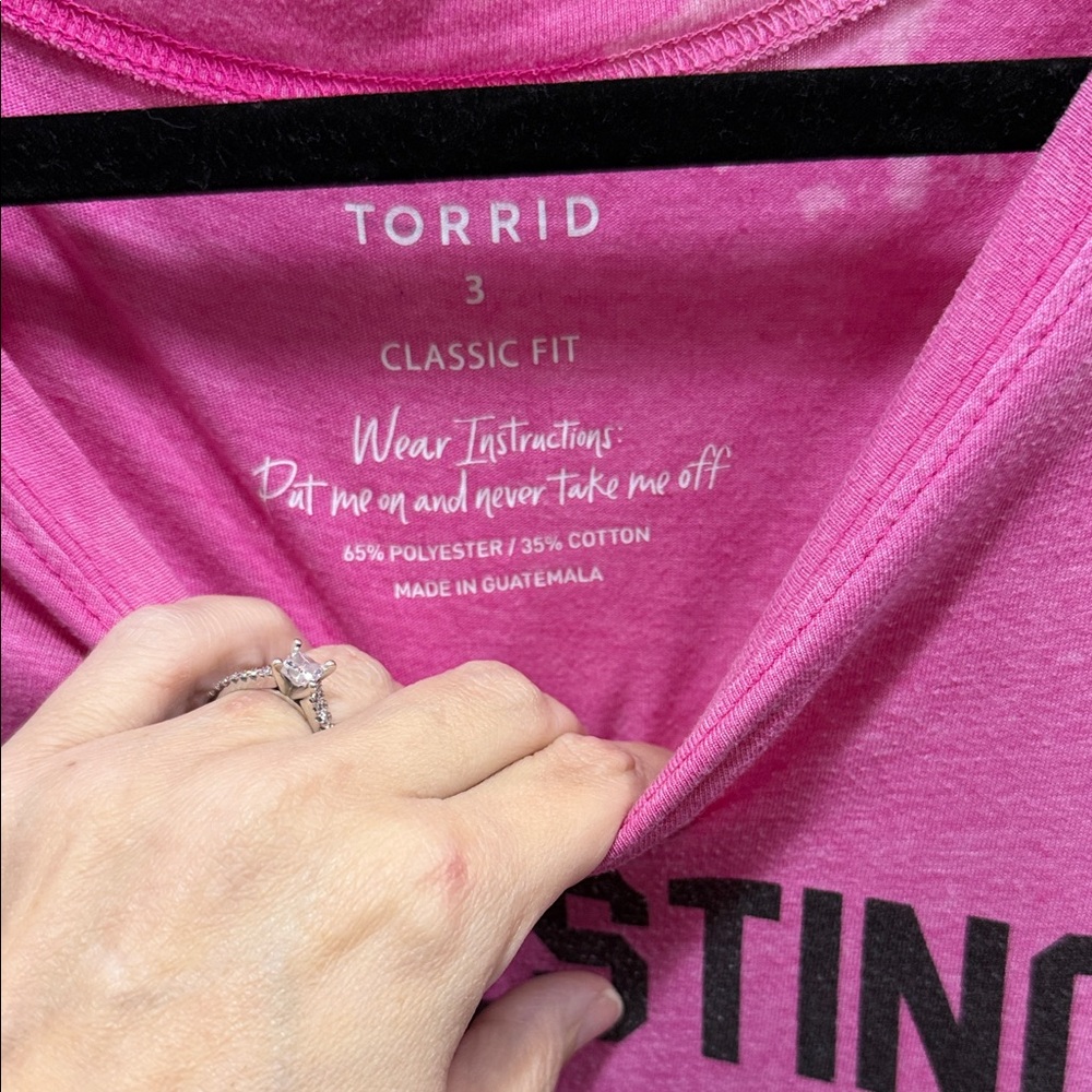 Torrid Pink Graphic Tee - Short Sleeve - Picture 2 of 3